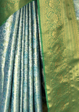 MIMOSA Saffire Kanjivaram Art Silk Saree — fleets shot full lifestyle