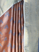MIMOSA Chocolate Kanjivaram Art Silk Saree — fleets shot full lifestyle