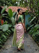 MIMOSA Magenta Kanjivaram Art Silk Saree — pose 7 styling detail