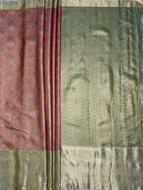 MIMOSA Maroon Kanjivaram Art Silk Saree — pallu and zari work detail