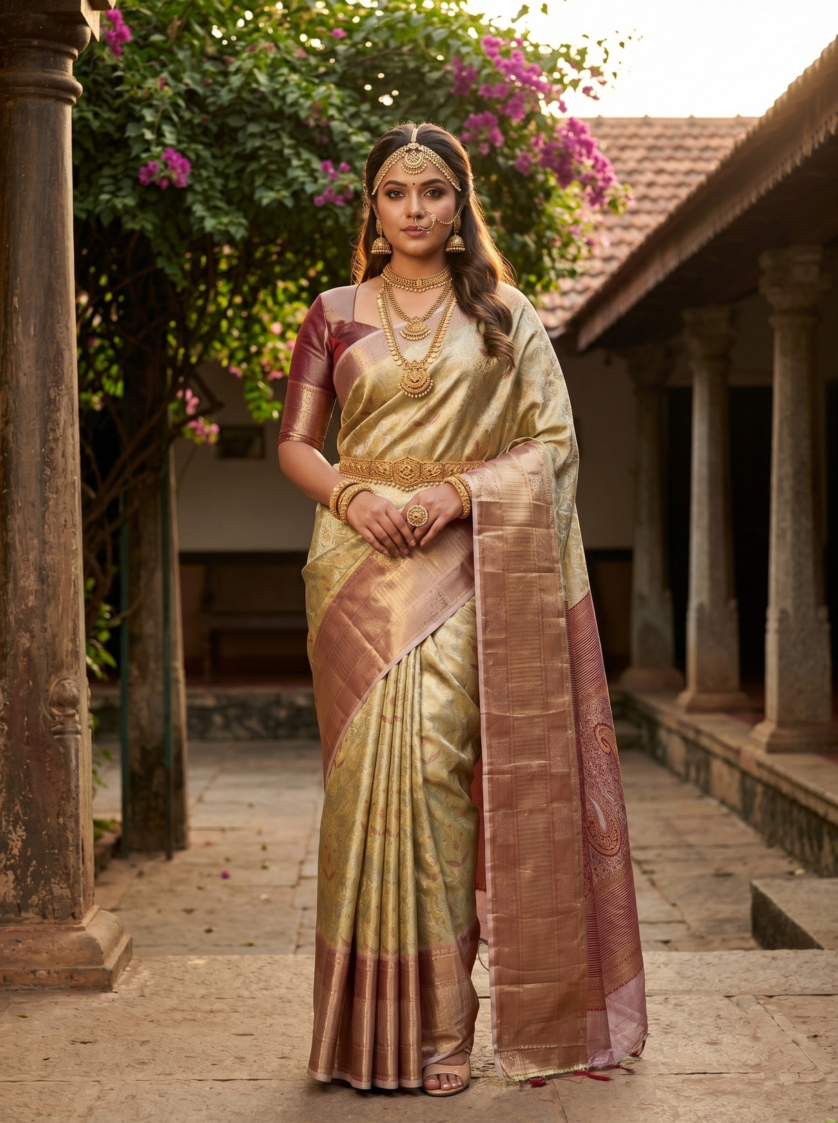 MIMOSA Saree Saree — front view on mannequin