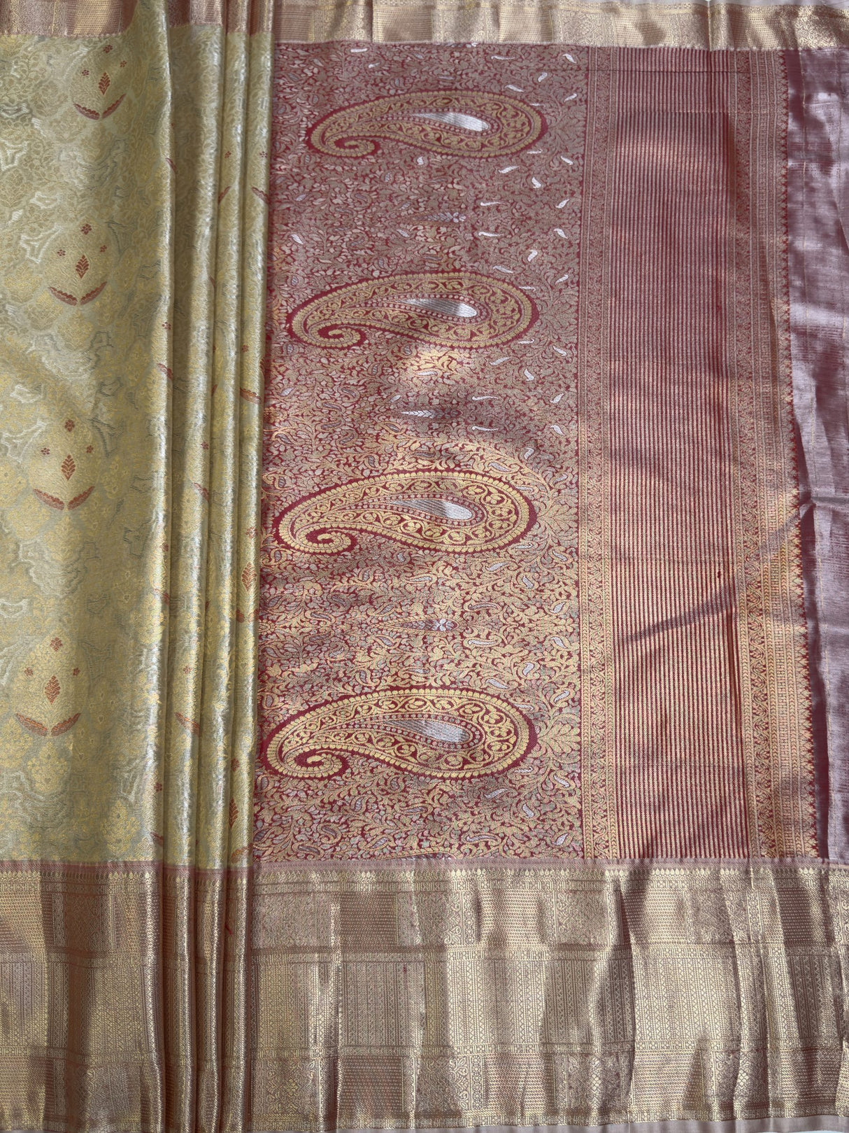MIMOSA Saree Saree — pallu and zari work detail