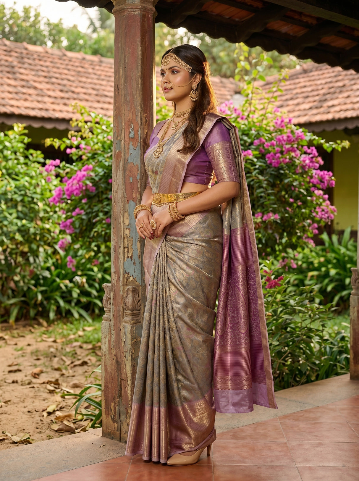 MIMOSA Saree Saree — pose 3 styling detail
