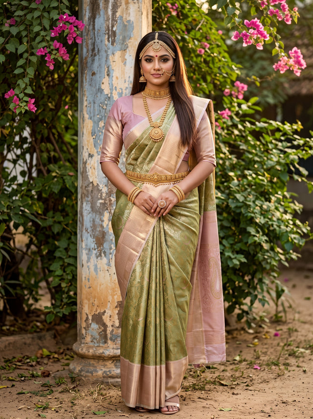 MIMOSA Saree Saree — front view on mannequin