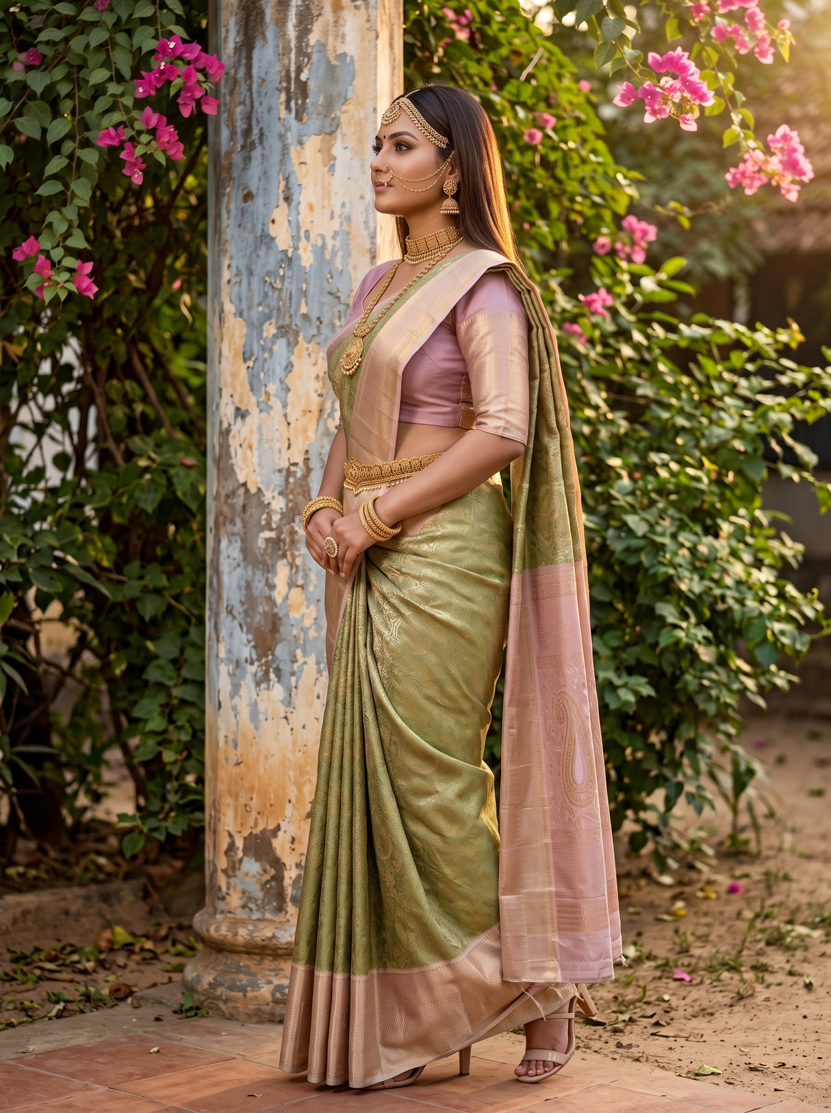 MIMOSA Saree Saree — pose 3 styling detail