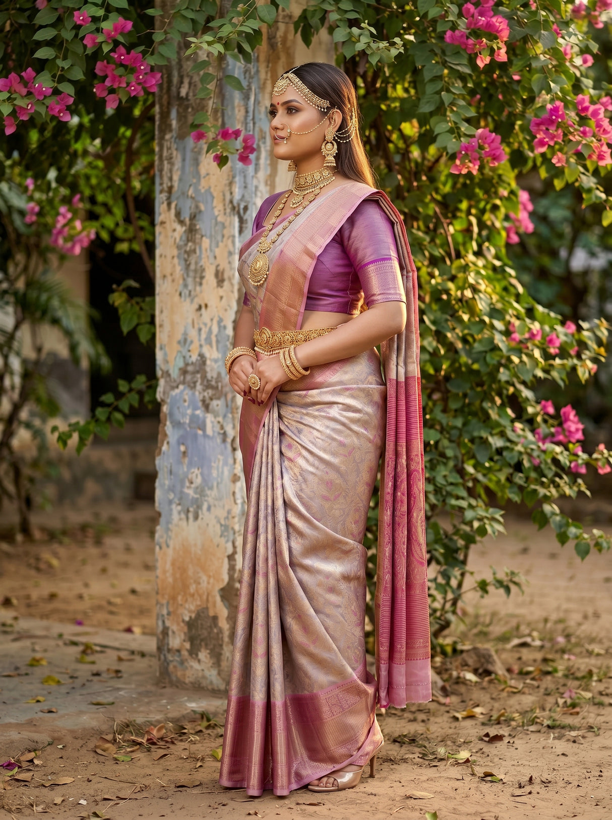 MIMOSA Saree Saree — pose 3 styling detail