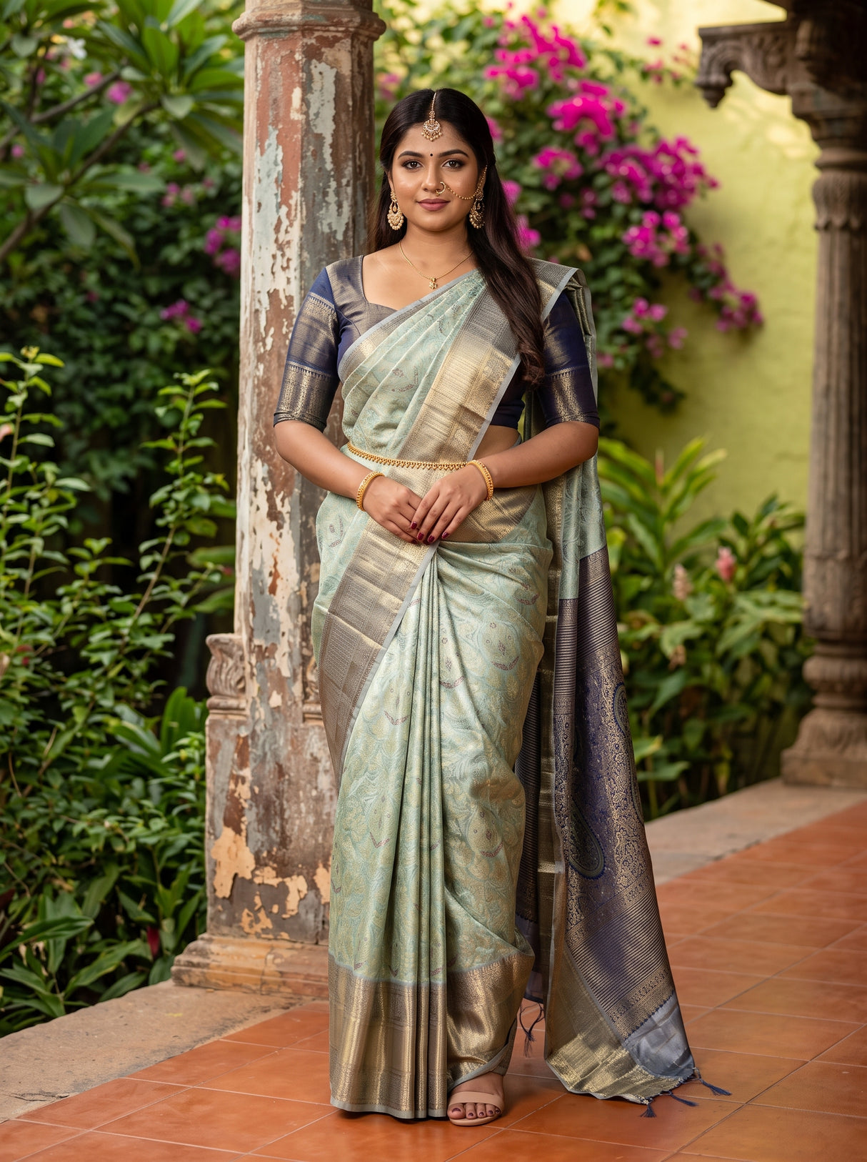 MIMOSA Saree Saree — front view on mannequin