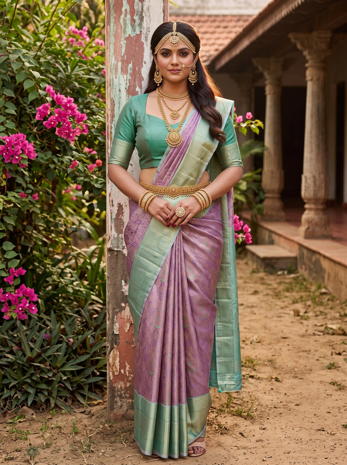 MIMOSA Saree Saree — front view on mannequin