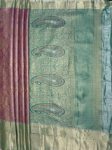 MIMOSA Saree Saree — pallu and zari work detail