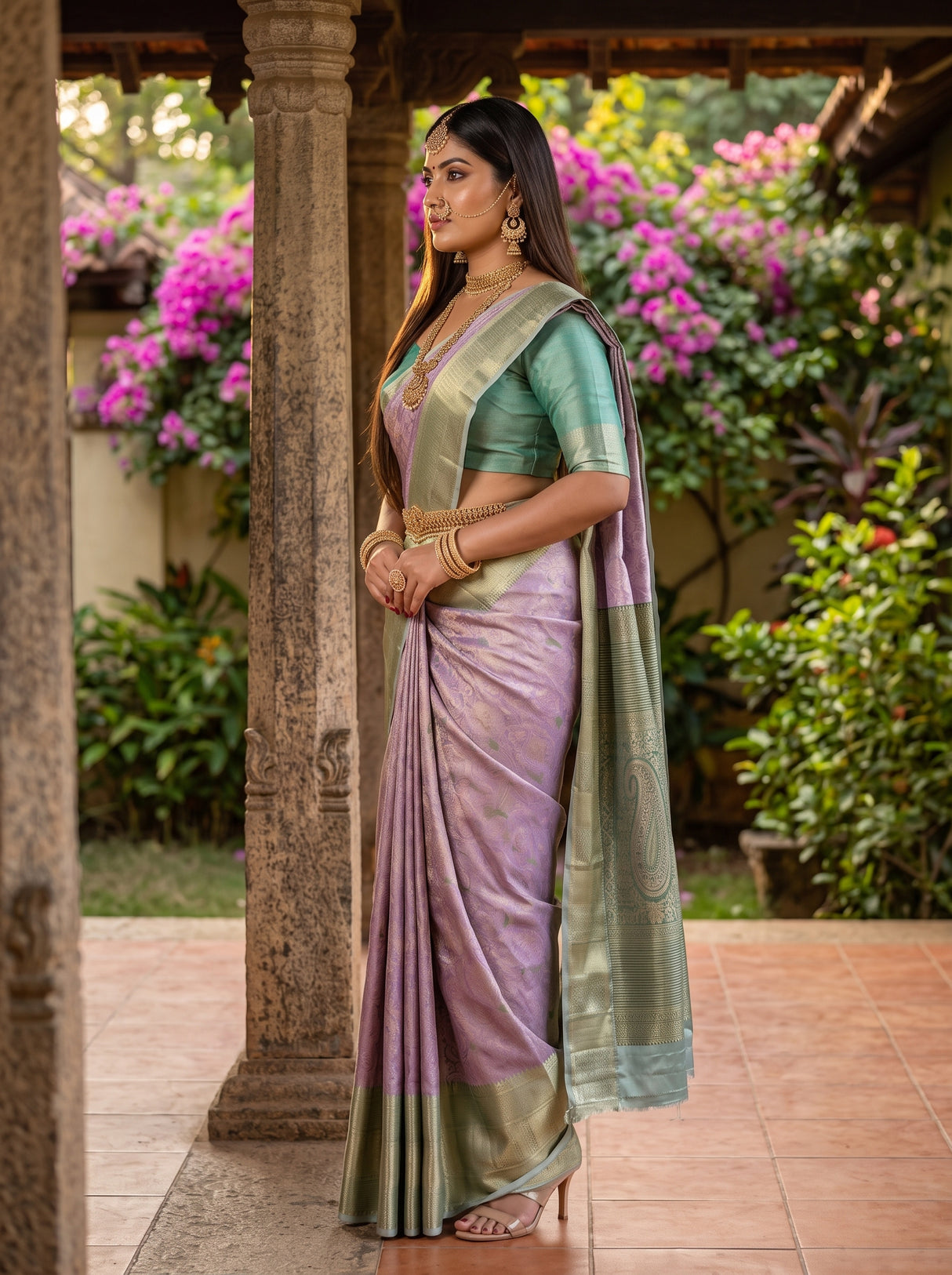 MIMOSA Saree Saree — pose 3 styling detail