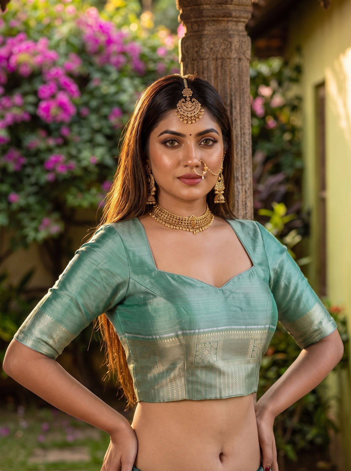 MIMOSA Saree Saree — blouse close-up
