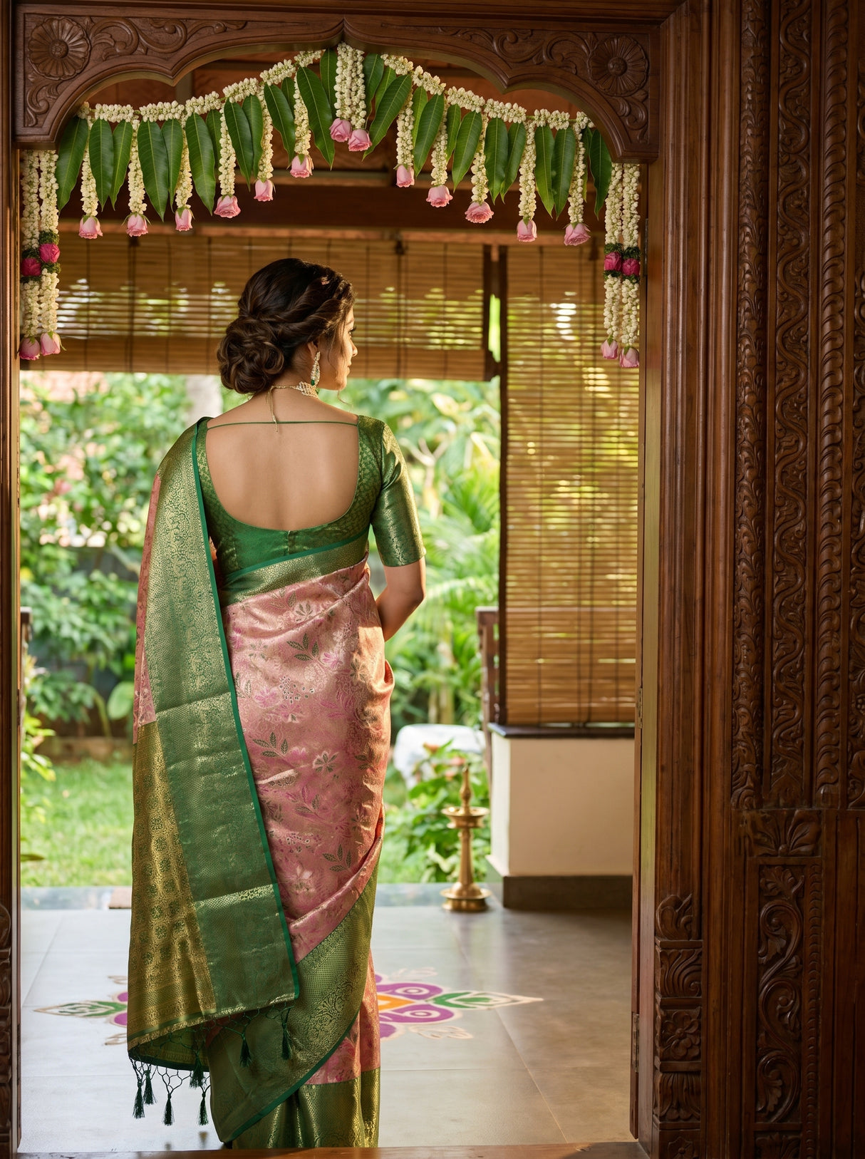 MIMOSA Saree Saree — pose 2 styling detail