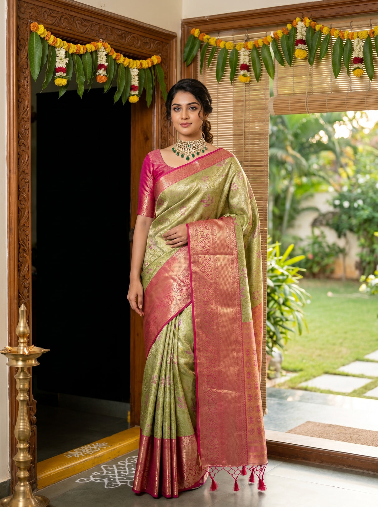 MIMOSA Saree Saree — pose 4 styling detail