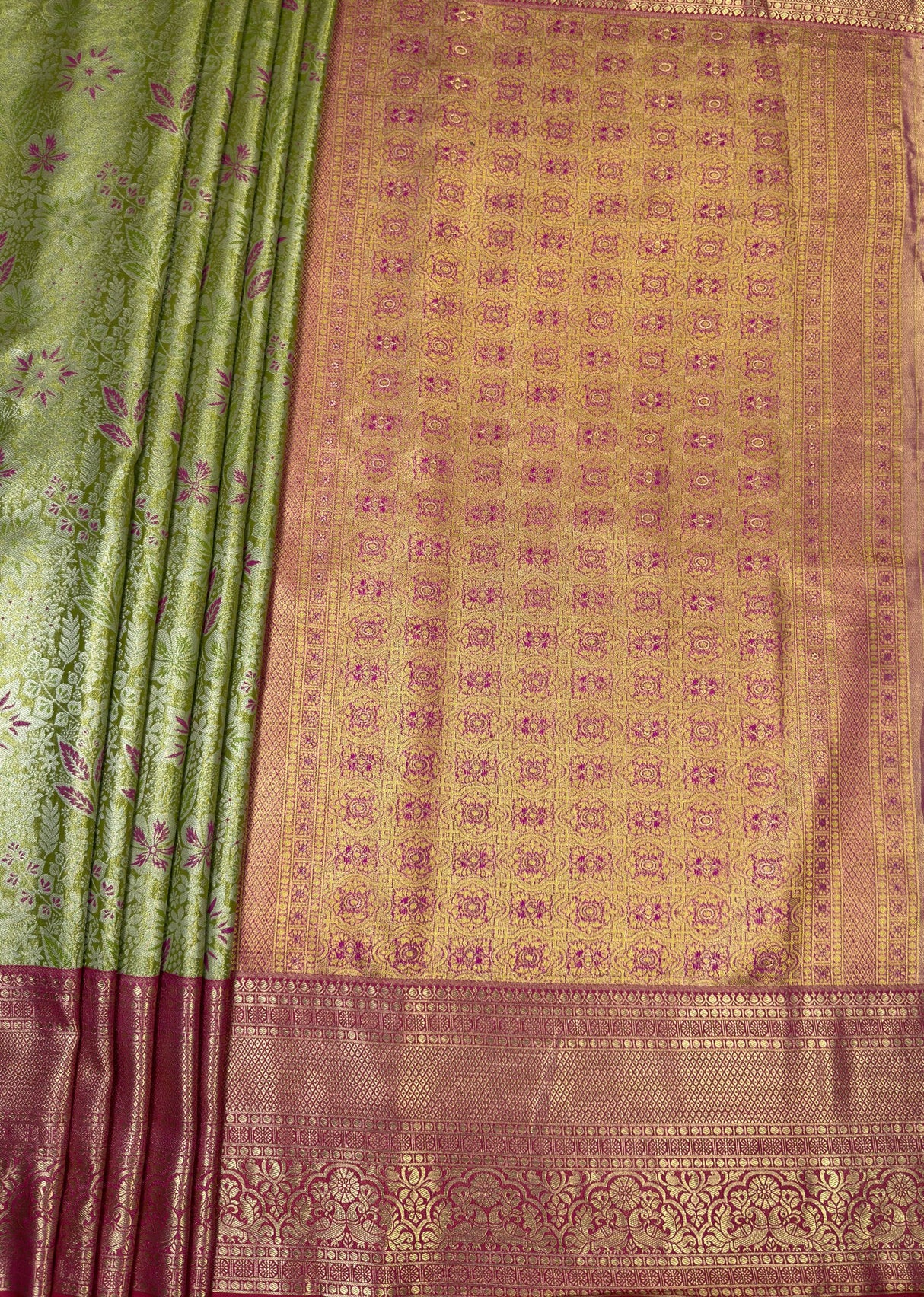 MIMOSA Saree Saree — pallu and zari work detail