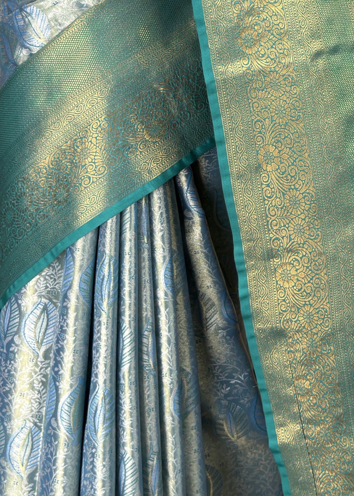 MIMOSA Saffire Kanjivaram Art Silk Saree — fleets shot full lifestyle