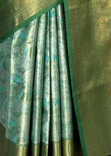 MIMOSA Rama Kanjivaram Art Silk Saree — fleets shot full lifestyle