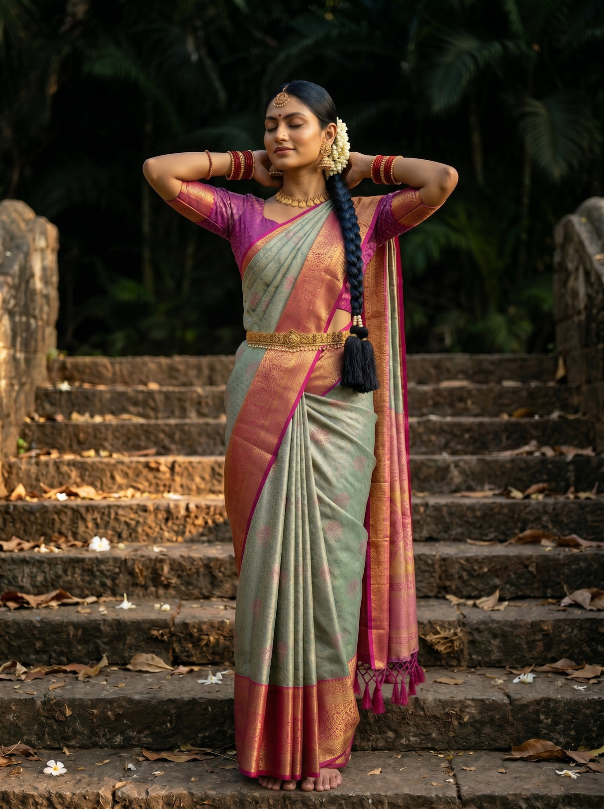 MIMOSA Saree Saree — pose 5 styling detail