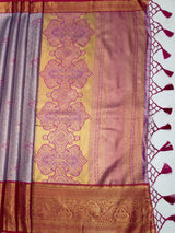 MIMOSA Saree Saree — pallu and zari work detail