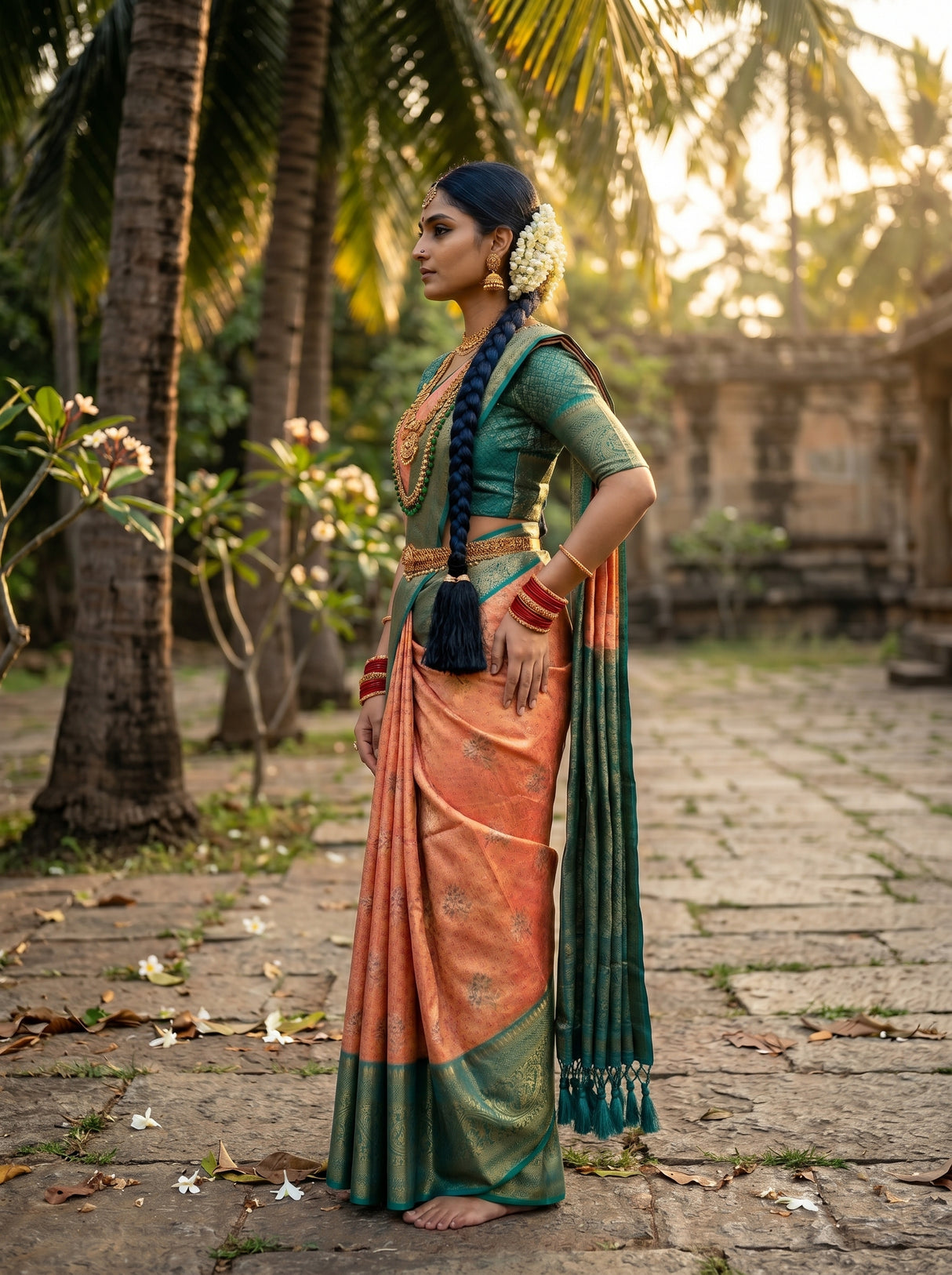 MIMOSA Saree Saree — pose 3 styling detail