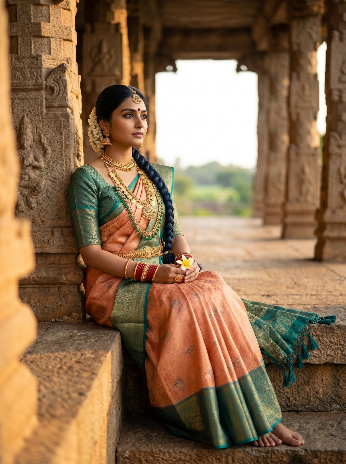 MIMOSA Saree Saree — pose 8 styling detail
