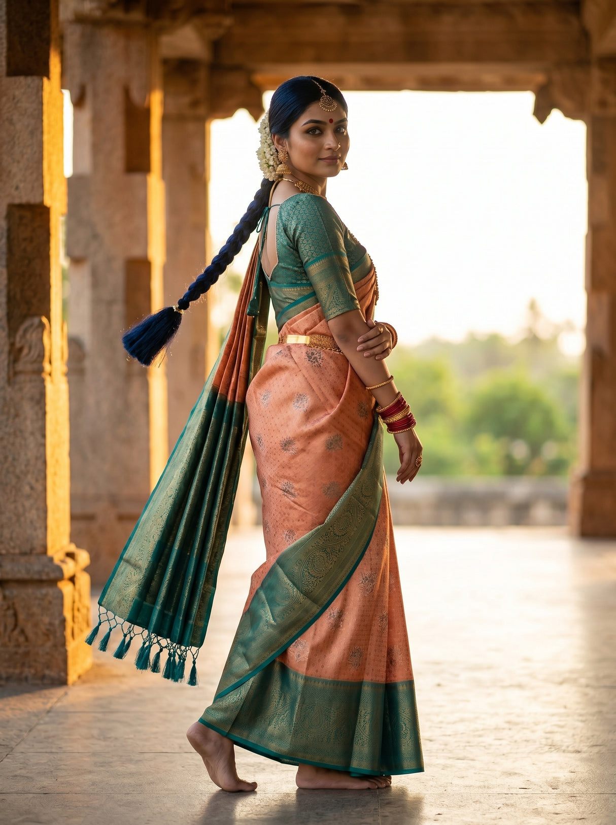 MIMOSA Saree Saree — pose 9 styling detail