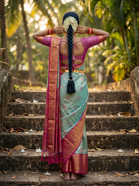 MIMOSA Saree Saree — pose 2 styling detail