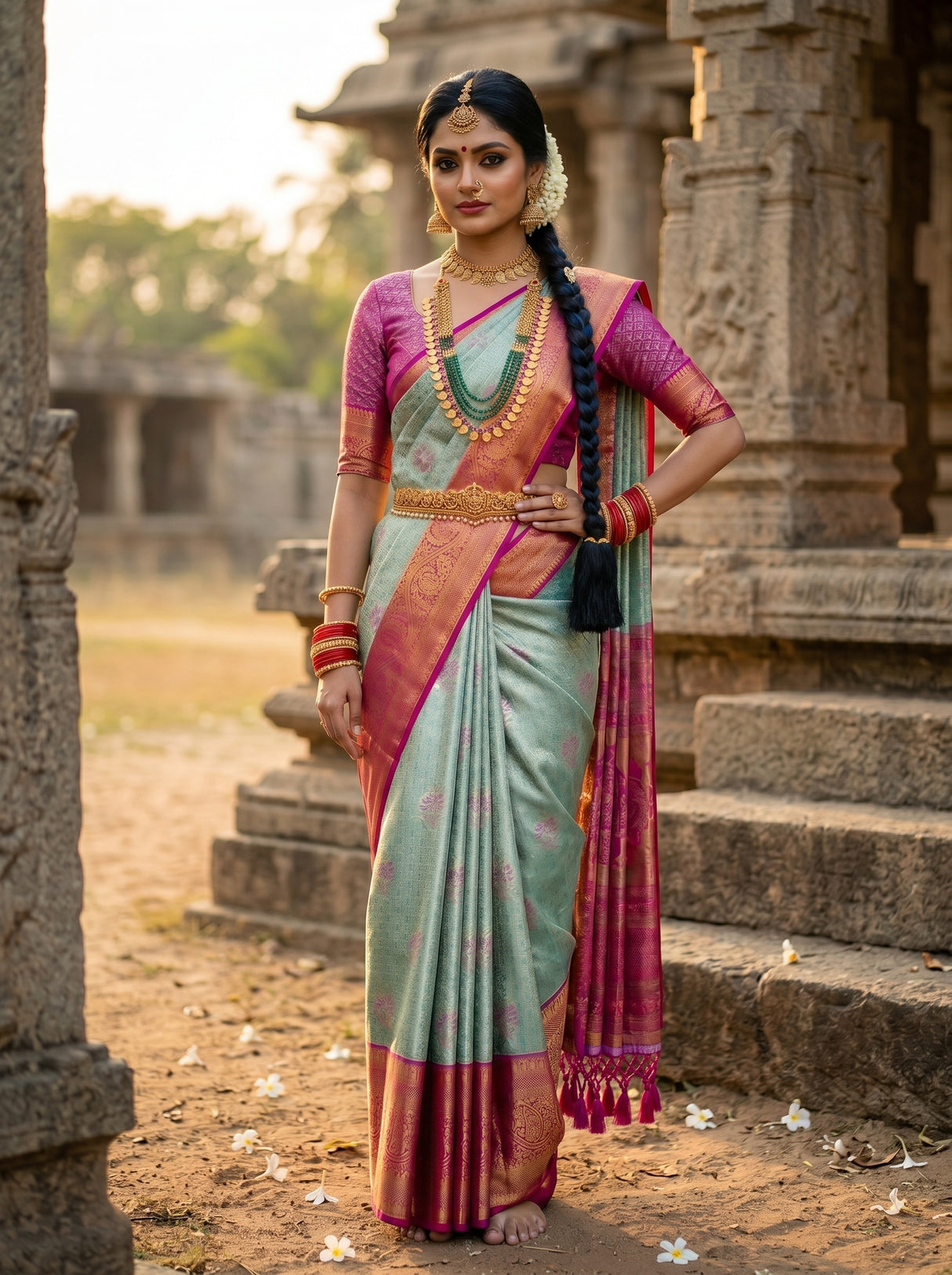 MIMOSA Saree Saree — pose 4 styling detail