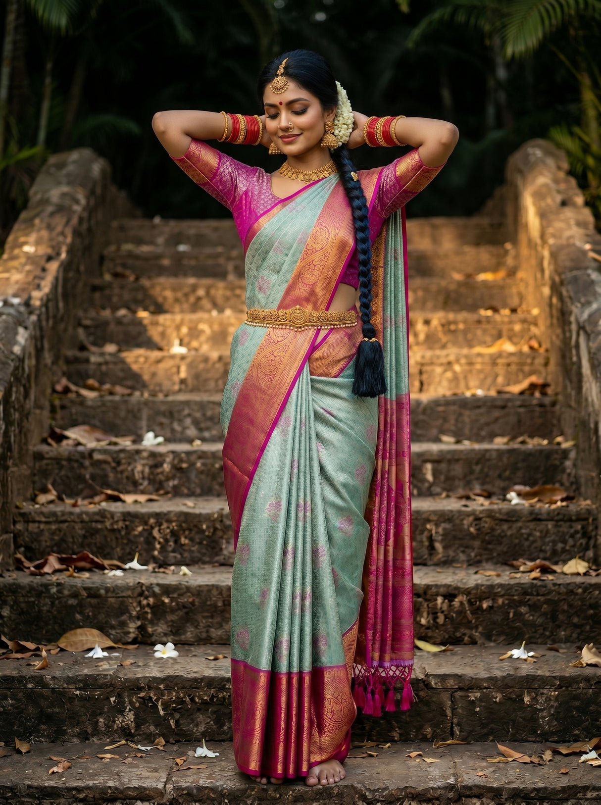 MIMOSA Saree Saree — pose 5 styling detail