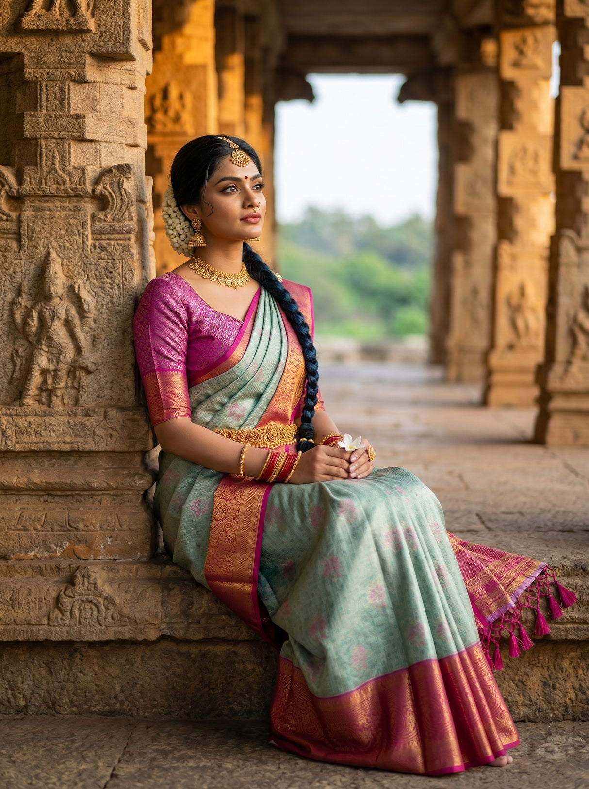 MIMOSA Saree Saree — pose 8 styling detail