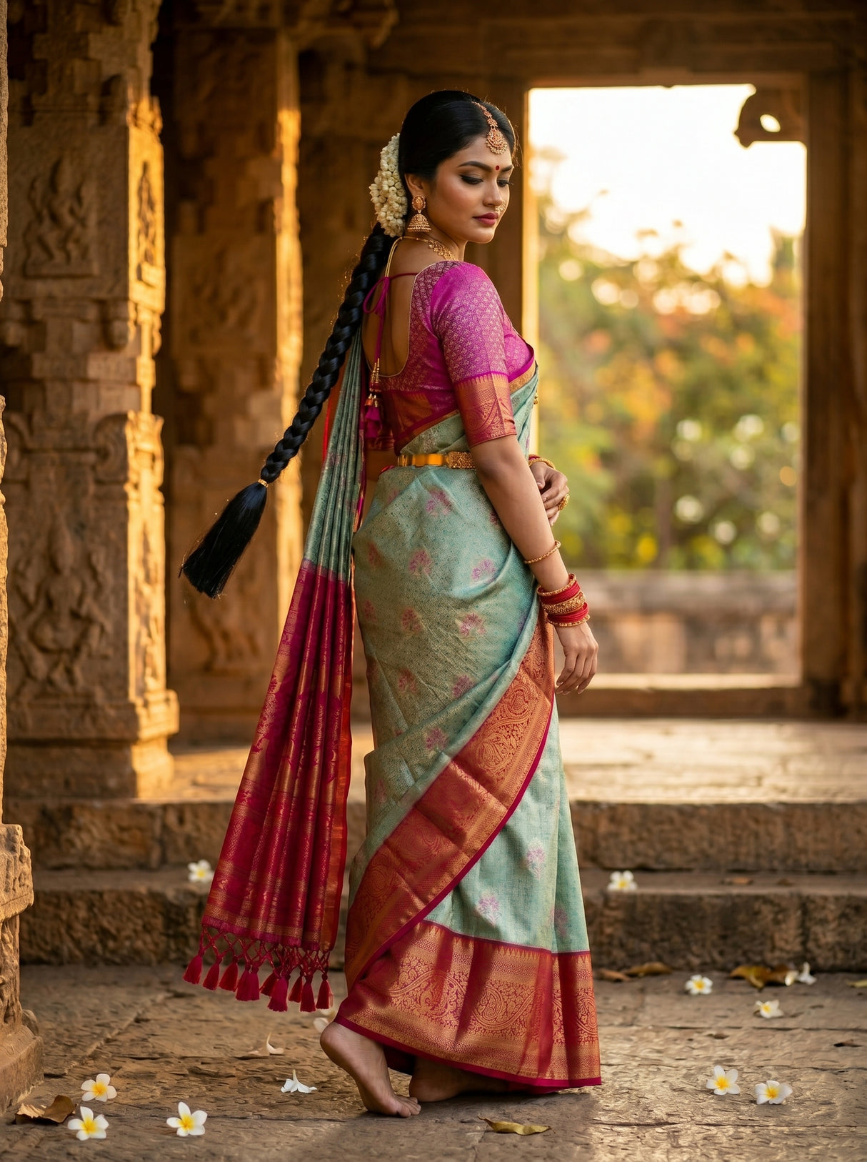 MIMOSA Saree Saree — pose 9 styling detail