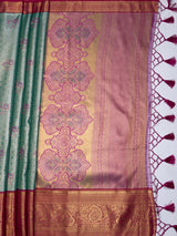 MIMOSA Saree Saree — pallu and zari work detail