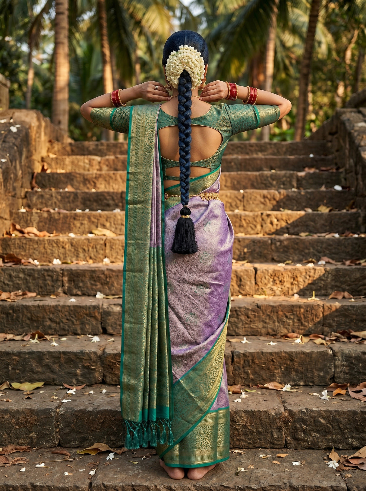 MIMOSA Saree Saree — pose 2 styling detail