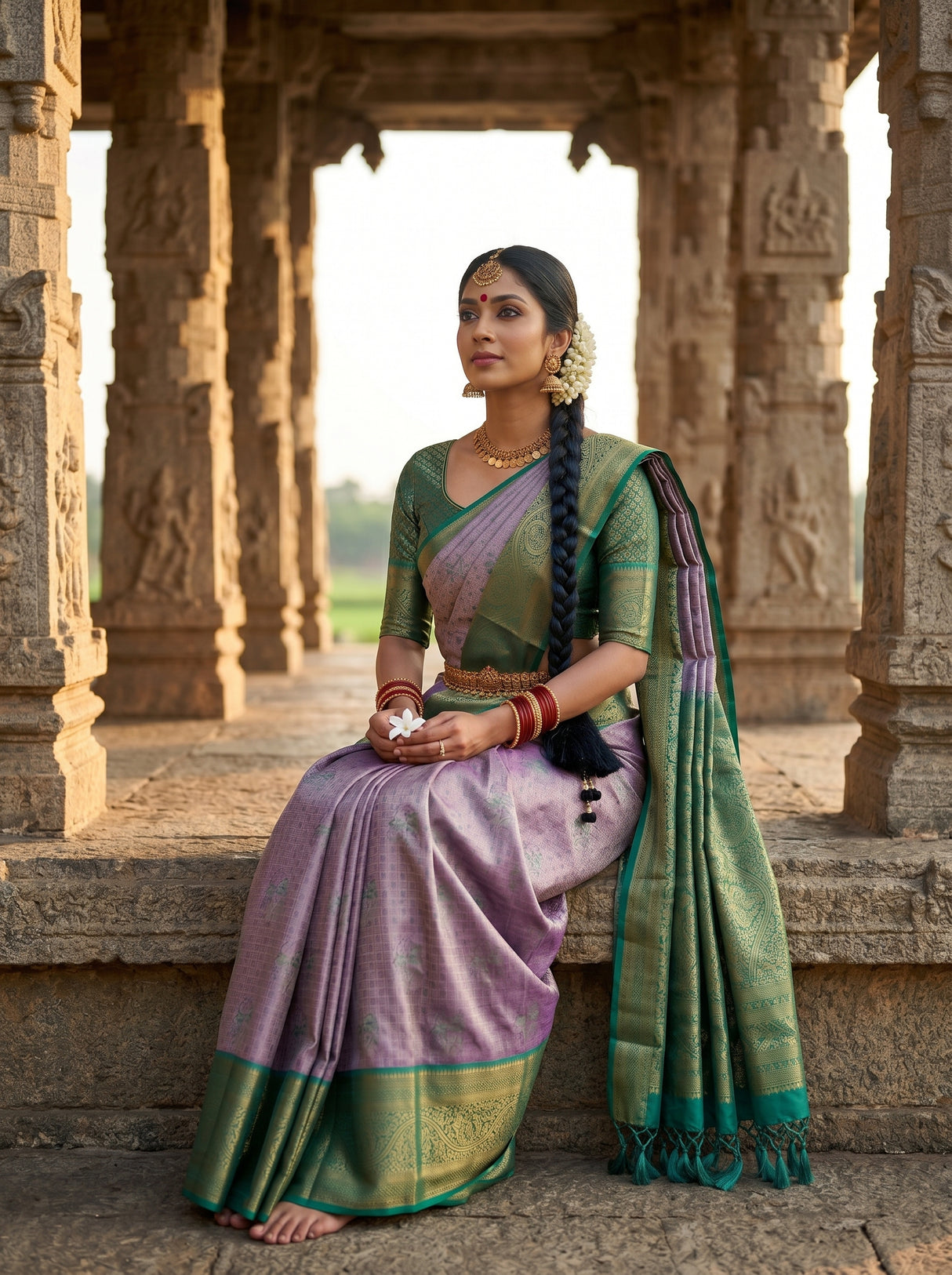MIMOSA Saree Saree — pose 8 styling detail