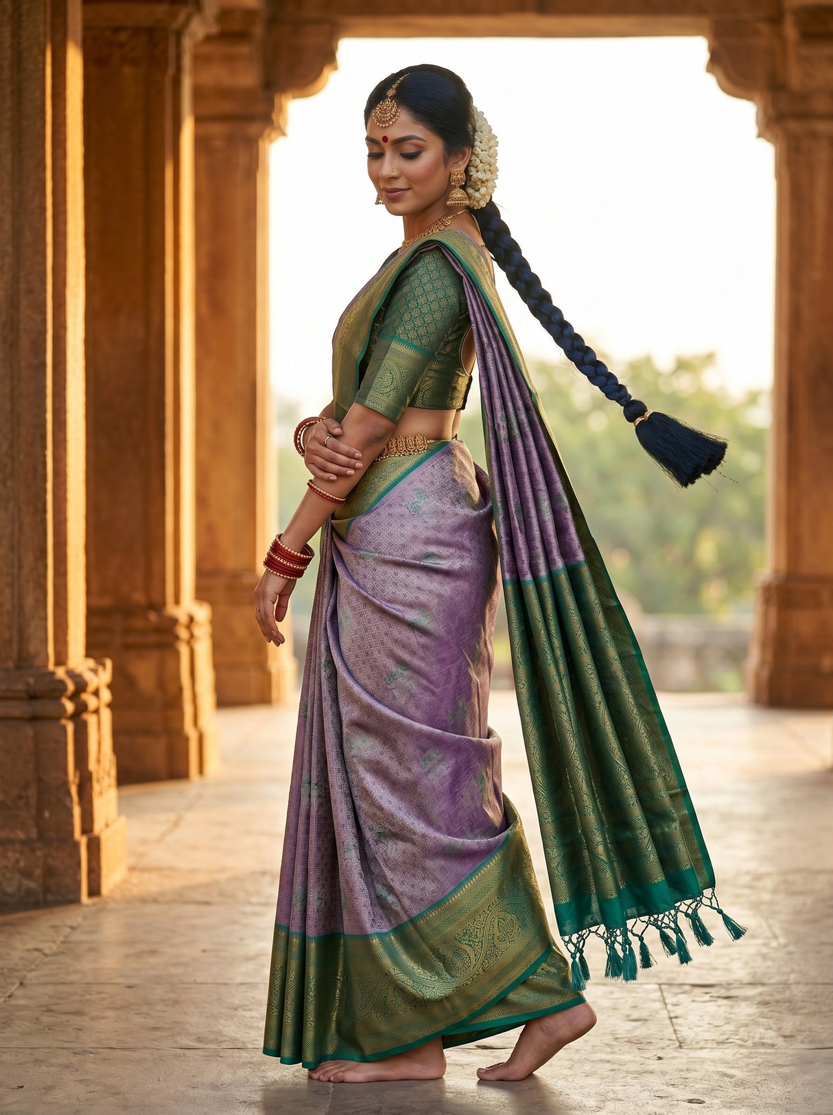 MIMOSA Saree Saree — pose 9 styling detail