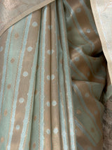 MIMOSA Rama Banarasi Saree — fleets shot full lifestyle