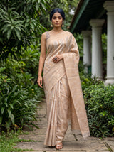 MIMOSA Violet Banarasi Saree — pose 6 styling detail