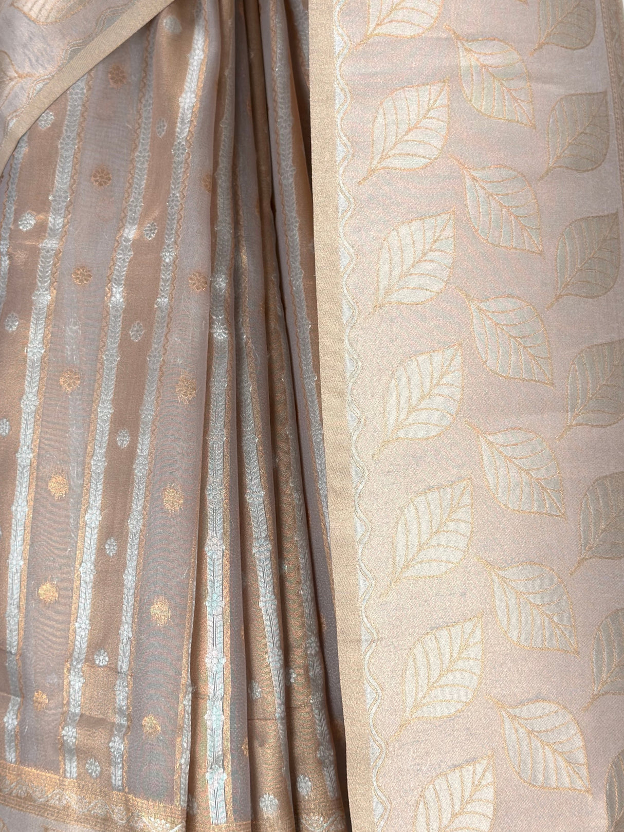 MIMOSA Violet Banarasi Saree — fleets shot full lifestyle