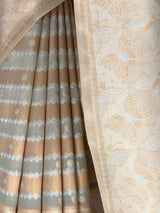 MIMOSA Grey Banarasi Art Silk Saree — fleets shot full lifestyle