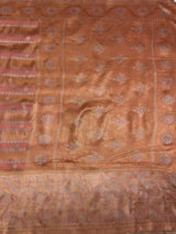 MIMOSA Pink Banarasi Art Silk Saree — pallu and zari work detail