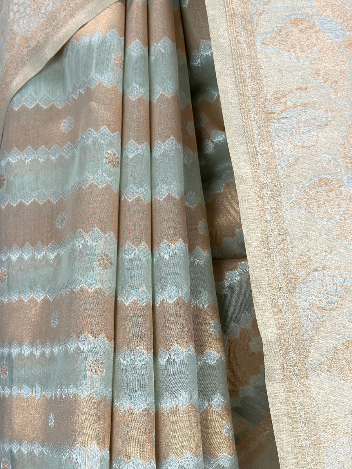 MIMOSA Rama Banarasi Art Silk Saree — fleets shot full lifestyle
