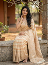 MIMOSA Tussar Banarasi Art Silk Saree — pose 8 styling detail
