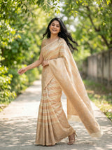 MIMOSA Tussar Banarasi Art Silk Saree — pose 9 styling detail