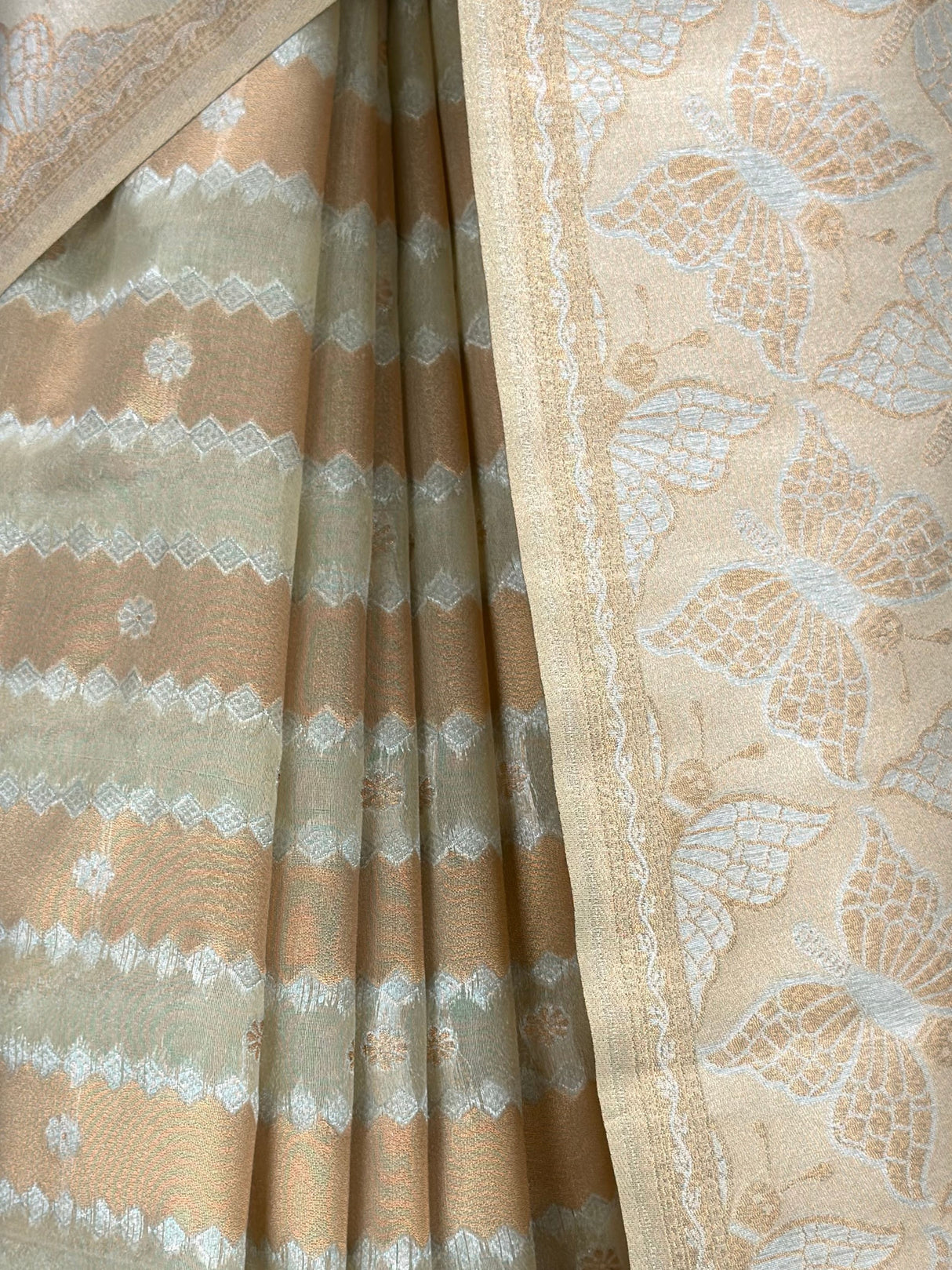 MIMOSA Tussar Banarasi Art Silk Saree — fleets shot full lifestyle