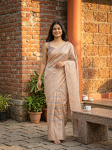 MIMOSA Violet Banarasi Art Silk Saree — pose 6 styling detail
