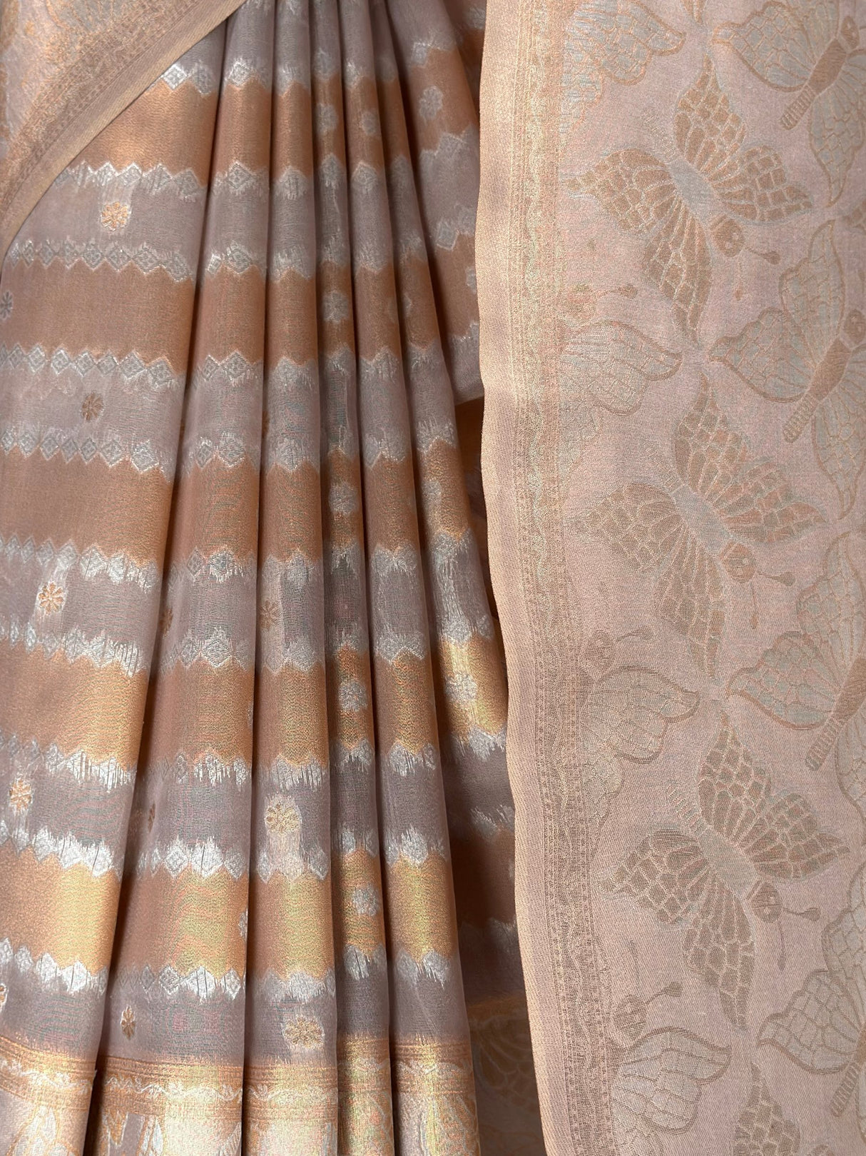 MIMOSA Violet Banarasi Art Silk Saree — fleets shot full lifestyle