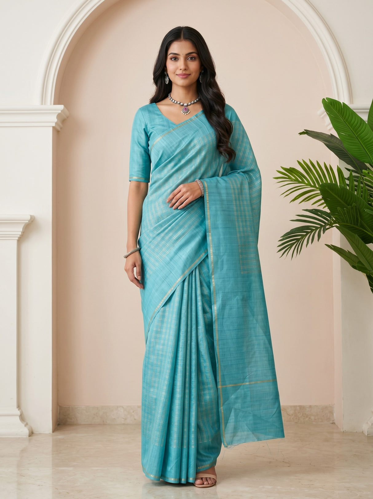 MIMOSA Saree Saree — front view on mannequin