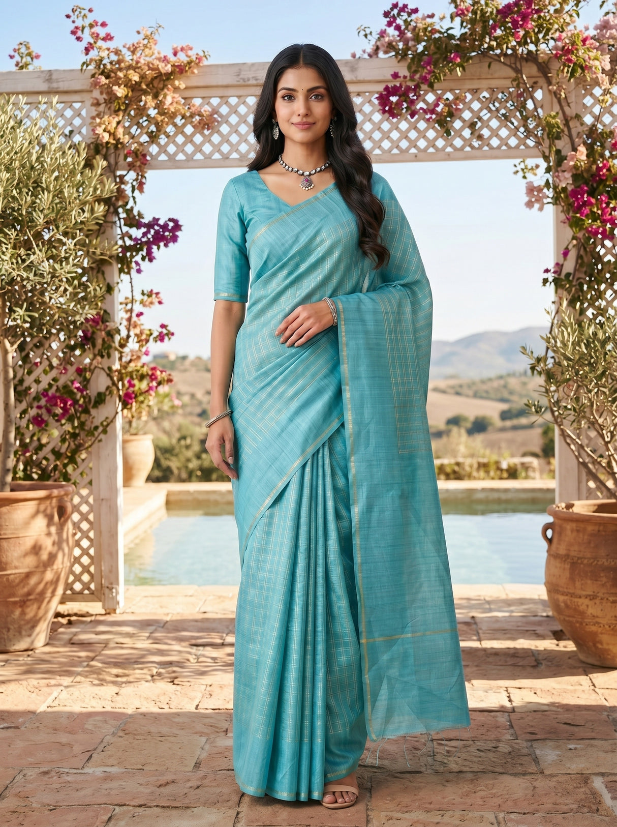 MIMOSA Saree Saree — pose 5 styling detail