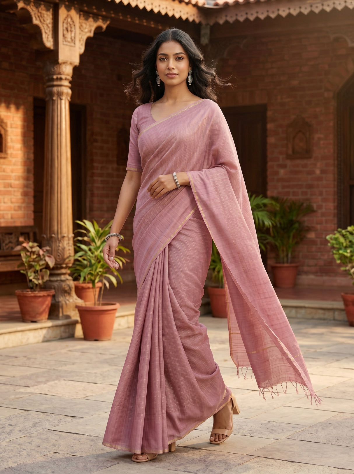 MIMOSA Saree Saree — pose 6 styling detail