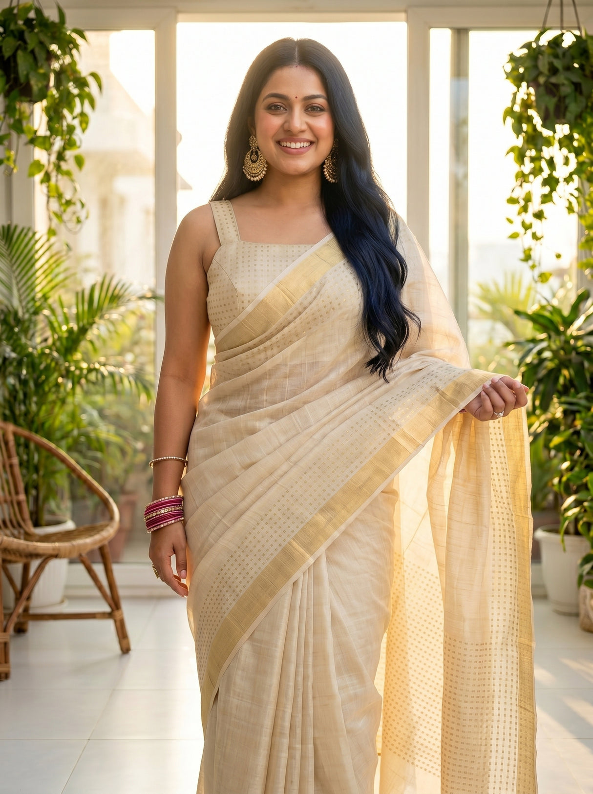 MIMOSA Saree Saree — pose 10 styling detail