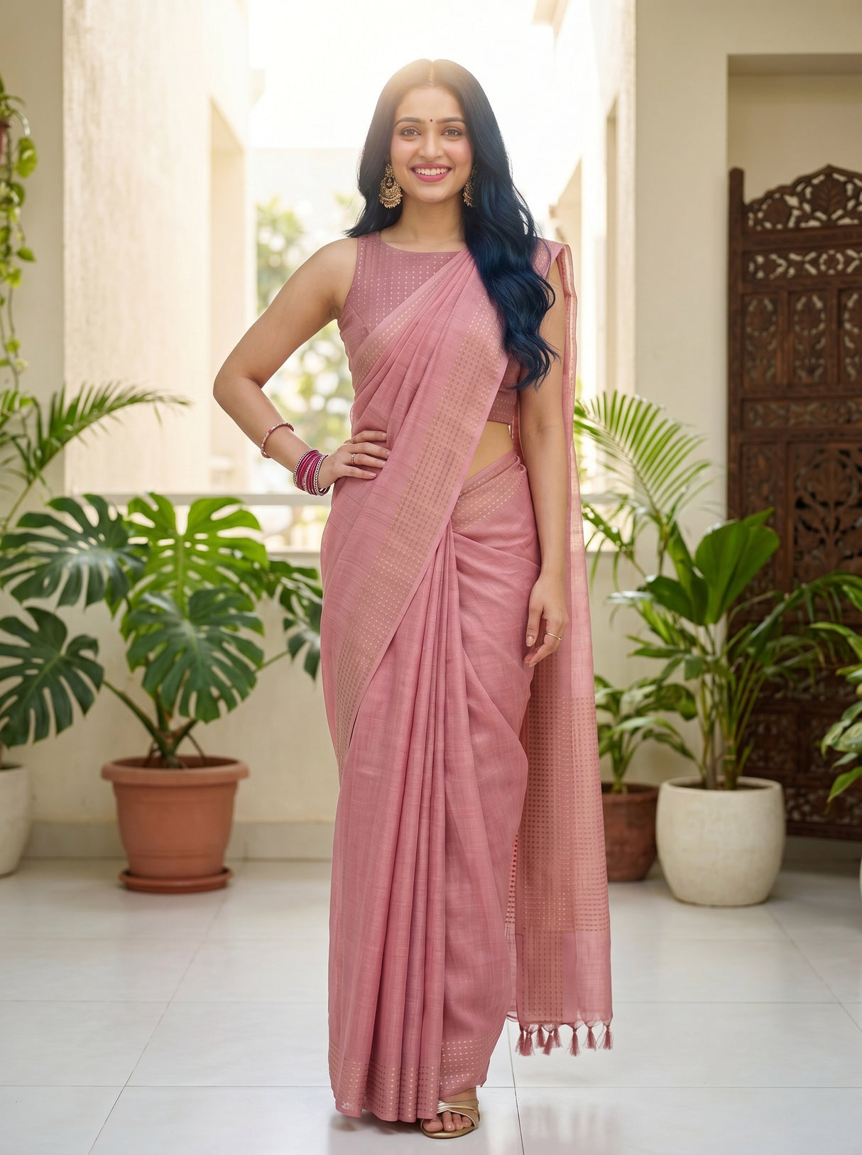 MIMOSA Saree Saree — pose 4 styling detail